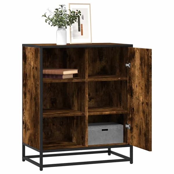 vidaXL Komoda dymový dub 62x35x76 cm kompozitné drevo