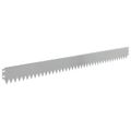 vidaXL Obrubník trávnika 50 ks 103 x 10 cm Oceľ Strieborná