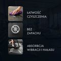Gumová fitness podlaha AbiFloor POS25 čierna / biela - 2. akosť