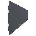 vidaXL Obrubník trávnika 10 ks 10 x 103 cm Antracitová