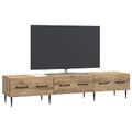 vidaXL TV skrinka 147 x 34,5 x 30 cm Dub artisan Kompozitné drevo
