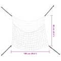 vidaXL Obdĺžniková sieťka na seno 2ks biela 100x90 cm PP