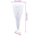 vidaXL Umelý vianočný stromček s 150 LED-i Biela 120 cm PVC a oceľ
