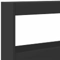 vidaXL Skrinka na čelo postele s LED čierna 160x17x102 cm