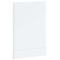 vidaXL Panel umývačky riadu Kalmar lesklá biela 45x1,5x57 cm kompozitné drevo