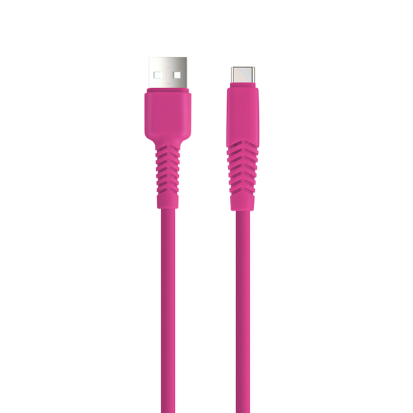 Setty kábel USB - USB-C 1,5 m 2A KSA-C-1.526 ružová