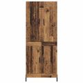 vidaXL Highboard Staré drevo 69,5 x 34 x 180 cm Kompozitné drevo