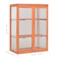 vidaXL Skleník, drevo 75x47x109 cm