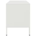vidaXL TV skrinky 2 ks biele 68x39x50,5 cm oceľ