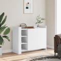 vidaXL Komoda biela 100x35x75 cm kompozitné drevo