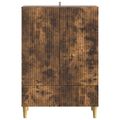 vidaXL Servírovacia skriňa so zásuvkou Dymový dub 66 x 34,5 x 95 cm