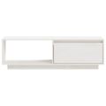 vidaXL TV skrinka biela 110x30x33,5 cm borovicový masív