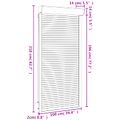 vidaXL Rolety Antracit 100 x 210 cm Hliník a polyuretán