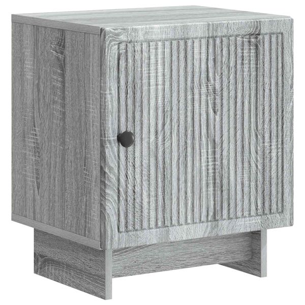 vidaXL Nočný stolík Sivá sonoma 43 x 34,5 x 50 cm Kompozitné drevo