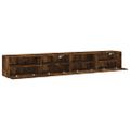 vidaXL TV nástenné skrinky 2ks dymový dub 100x30x30cm kompozitné drevo