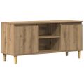 vidaXL TV skrinka dub artisan 102x35x50 cm spracované drevo