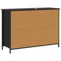 vidaXL Servírovacia skriňa Čierny dub 100 x 35 x 70 cm