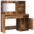 vidaXL Toaletný stolík 2 ks Hnedá 78,5 x 41 x 135 cm Kompozitné drevo