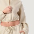 Dámska mikina Zip-Up NEO Almond - GymBeam, veľkosť XS