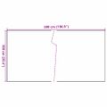 vidaXL Balkónová zástena bledohnedá 500x100 cm polyratan