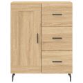 vidaXL Vysoká skrinka dub sonoma 69,5x34x180 cm spracované drevo