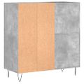 vidaXL Skrinka na platne betónovosivá 84,5x38x48 cm kompozitné drevo
