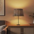 vidaXL Tienidlo na lampu hnedé Ø45x28 cm prútené