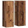 vidaXL Stojany na kvety 2ks, staré drevo 33x33x100cm, kompozitné drevo
