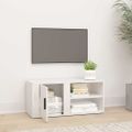 vidaXL TV skrinka lesklá biela 80x31,5x36 cm spracované drevo