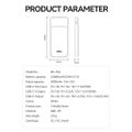 BWOO Ultra thin 22,5W 10000 mAh power bank, white