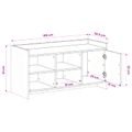 vidaXL Skriňa na topánky s úložiskom Dymový dub 100 x 39,5 x 51 cm