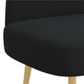 vidaXL čalúnená lavica so spätným opierkom Čierna 110 x 60 x 76 cm