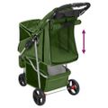 vidaXL Skladací kočík pre psa zelený 80x46x98 cm oxfordská tkanina