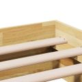 VidaXL Rám postele bez matraca 200x200 cm Dub z masívneho dreva