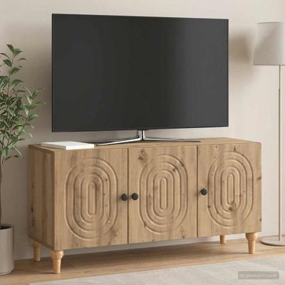 vidaXL TV skrinka 99 x 34,5 x 50 cm Dub artisan Kompozitné drevo