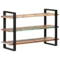 vidaXL Komoda s 3 policami 120x40x75 cm, recyklovaný masív