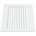 vidaXL Lamelové dvierka na skrinku 2 ks, biele 39,5x39,4 cm, borovica