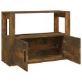 vidaXL Komoda dymový dub 80x30x60 cm spracované drevo