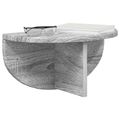 vidaXL Stenná polica 2 ks Sivý Sonoma 38 x 19 x 19 cm Kompozitné drevo