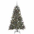 vidaXL Umelý vianočný stromček Zelená 180 cm PVC, plast a oceľ