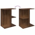 vidaXL Nočné stolíky 2 ks hnedý dub 46,5x29x61 cm kompozitné drevo
