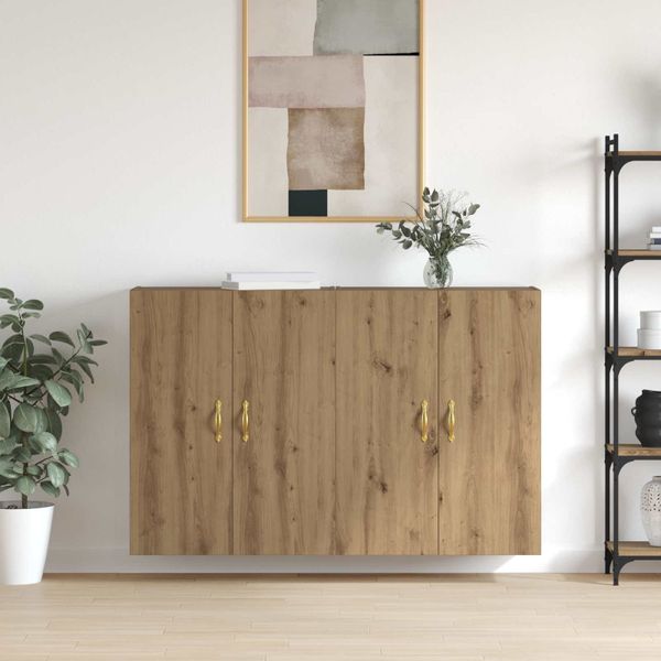 vidaXL Nástenná skrinka Nástenný 2 pcs Remeselný dub 69,5 x 34 x 90 cm