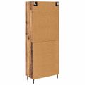 vidaXL Highboard 2 ks Staré drevo 69,5 x 34 x 180 cm Kompozitné drevo