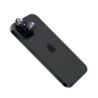 FIXED Sapphire Camera Glass iPhone 15/15+, čierna
