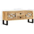 vidaXL TV skrinka 110x30x45 cm surové mangovníkové drevo
