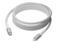 Kábel Lightning - USB-C s pínmi (male) do Lightning s pínmi (male) - 2.5 m - pletený, 100 % recyklovaný plast