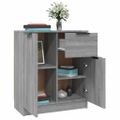 vidaXL Komody 2 ks sivé dub sonoma 60x30x70 cm spracované drevo