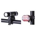 Svetlo na bicykel SET 1+3x LED, na 3+2x AAA, predné+zadné