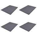 vidaXL PVC Rohožky pred dvere 4 ks sivé 90x60 cm