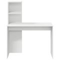 vidaXL Stôl Biela 102 x 50 x 124 cm Kompozitné drevo